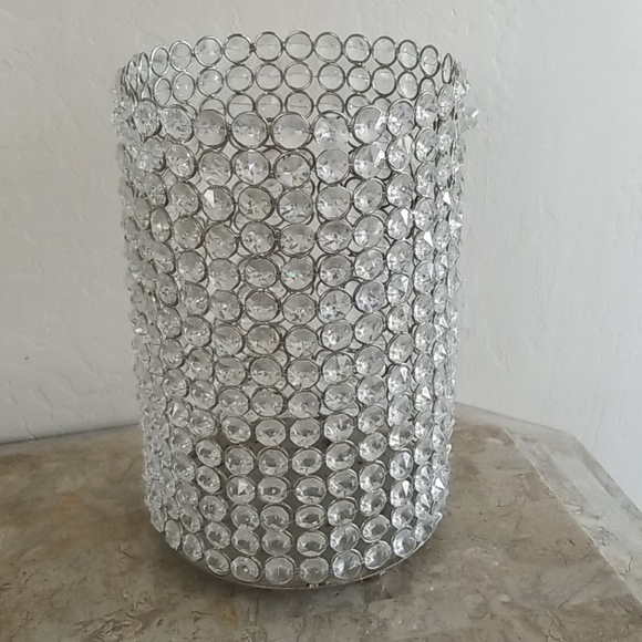Z Gallerie Extra Large Crystal Candle Holder